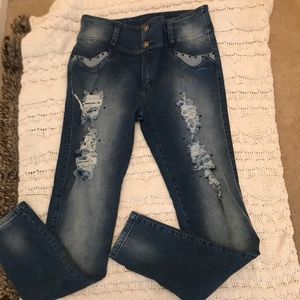 Columbian butt lift jeans